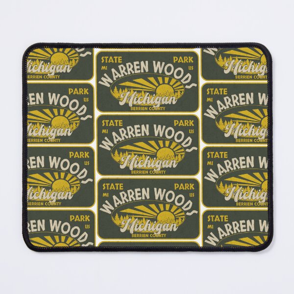 Item preview, Warren Woods State Park, Berrien County, Michigan, badge design designed and sold by Wanderful-roads.