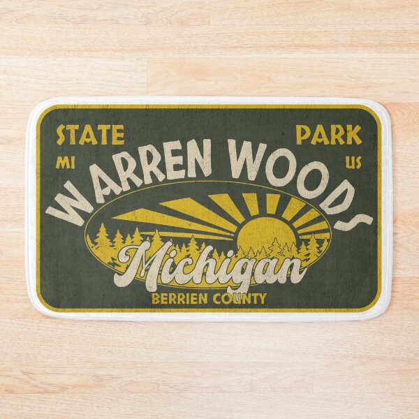 Item preview, Warren Woods State Park, Berrien County, Michigan, badge design designed and sold by Wanderful-roads.