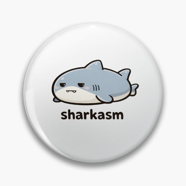 Item preview, Sharkasm Funny Shark Pun Cute Sarcasm designed and sold by MonkiFlipp.