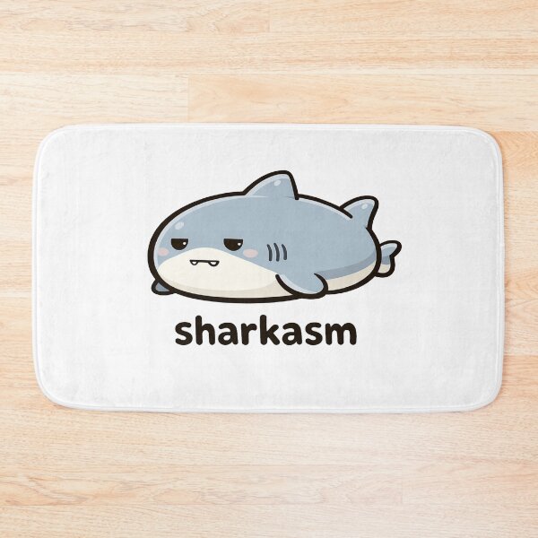 Item preview, Sharkasm Funny Shark Pun Cute Sarcasm designed and sold by MonkiFlipp.