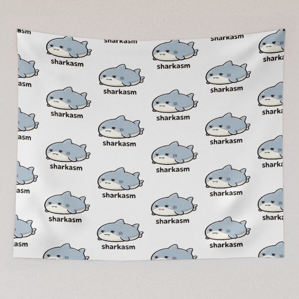 Item preview, Sharkasm Funny Shark Pun Cute Sarcasm designed and sold by MonkiFlipp.