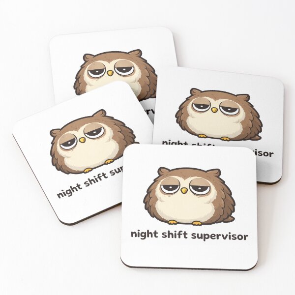 Item preview, Night Shift Supervisor Funny Owl designed and sold by MonkiFlipp.