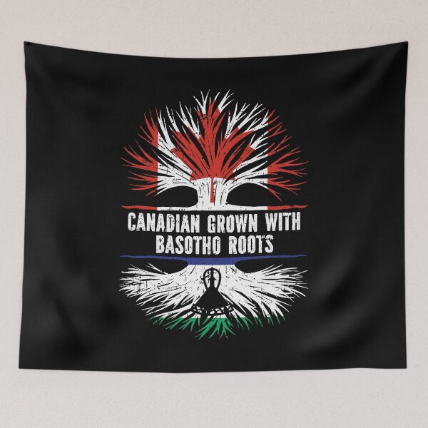 Item preview, Canadian Grown with Basotho Roots Canada Flag designed and sold by CosmoKitsch.