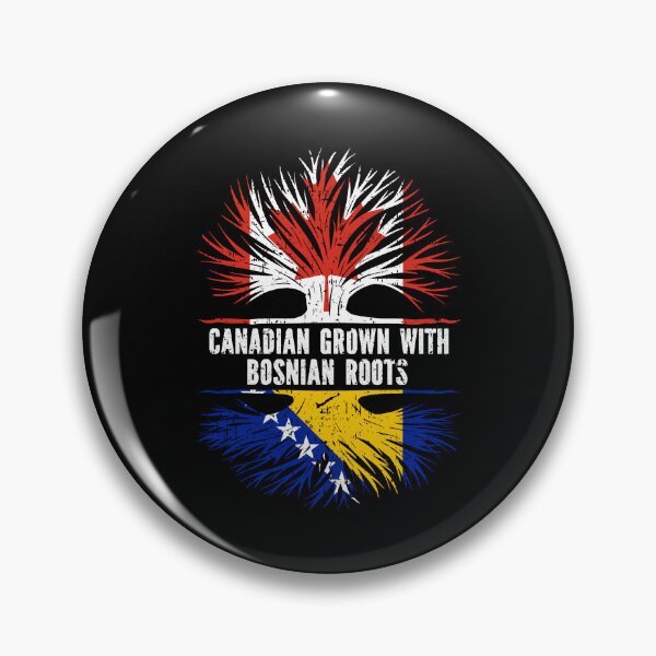 Item preview, Canadian Grown with Bosnian Roots Canada Flag designed and sold by CosmoKitsch.