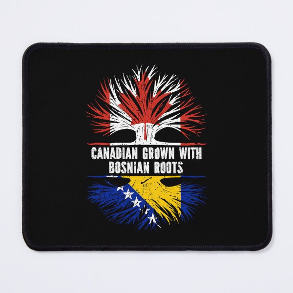 Item preview, Canadian Grown with Bosnian Roots Canada Flag designed and sold by CosmoKitsch.