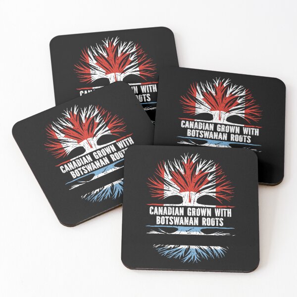 Item preview, Canadian Grown with botswanan Roots Canada Flag designed and sold by CosmoKitsch.