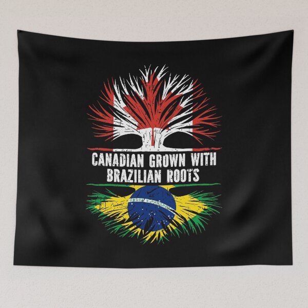 Item preview, Canadian Grown with Brazilian Roots Canada Flag designed and sold by CosmoKitsch.