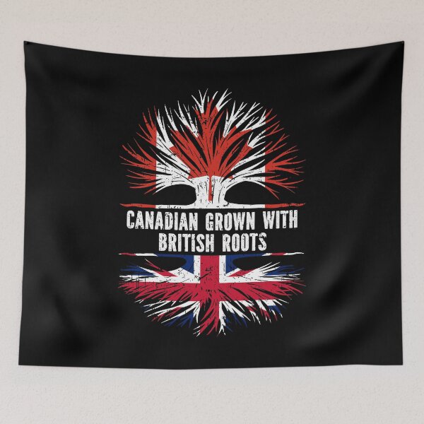 Item preview, Canadian Grown with British Roots Canada Flag designed and sold by CosmoKitsch.