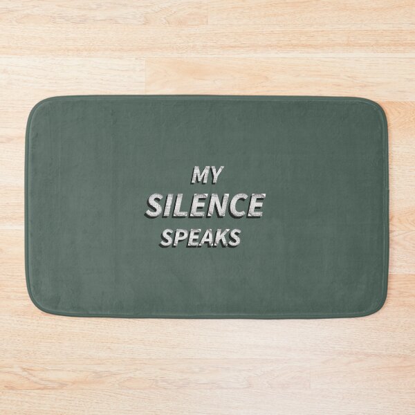 Item preview, Silence Speaks – Quiet Confidence Quote designed and sold by Clintora.