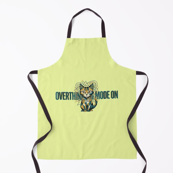 Item preview, Overthinking Mode On Introvert Cat Design designed and sold by Quiet Mode Studio.