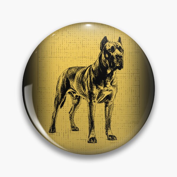Item preview, Cane Corso Golden Vintage Portrait designed and sold by RPrintPulse.