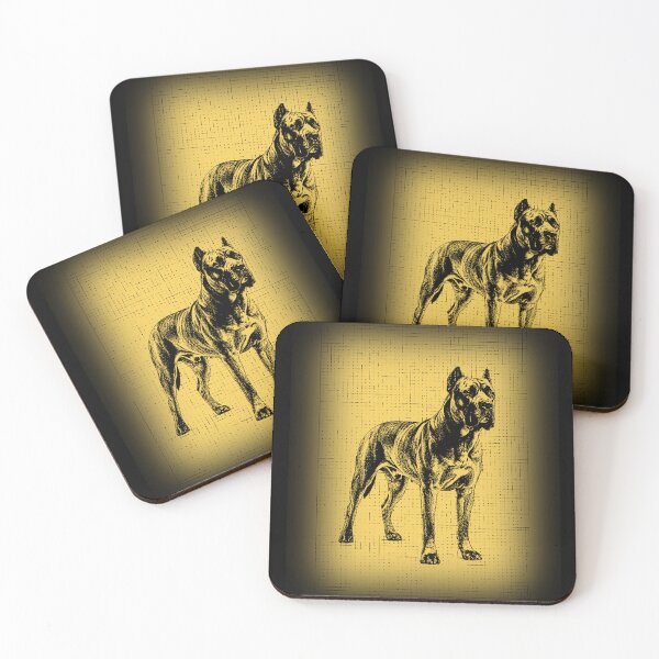 Item preview, Cane Corso Golden Vintage Portrait designed and sold by RPrintPulse.