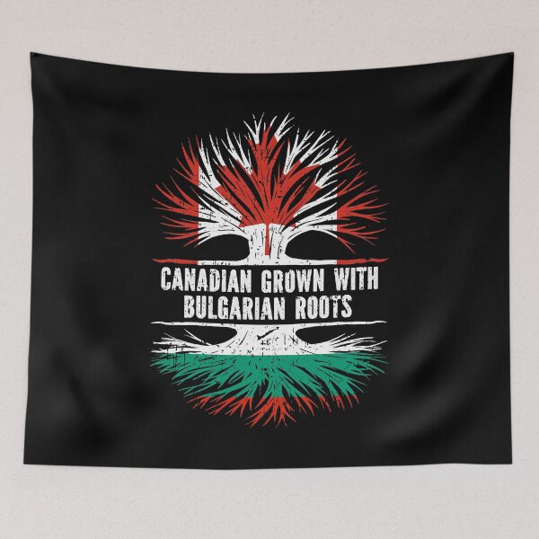 Item preview, Canadian Grown with Bulgarian Roots Canada Flag designed and sold by CosmoKitsch.