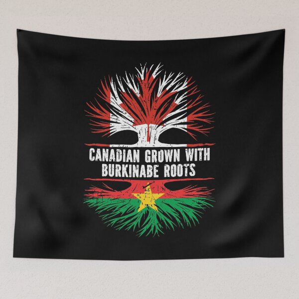 Item preview, Canadian Grown with Burkinabe Roots Canada Flag designed and sold by CosmoKitsch.