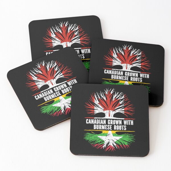 Item preview, Canadian Grown with Burmese Roots Canada Flag designed and sold by CosmoKitsch.