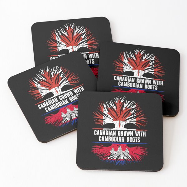 Item preview, Canadian Grown with Cambodian Roots Canada Flag designed and sold by CosmoKitsch.