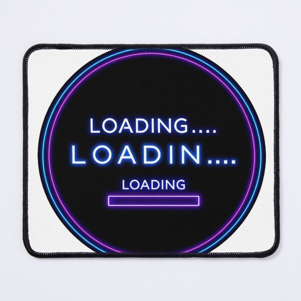 Item preview, Loading Neon Sticker – Y2K Cyberpunk Gamer Loading Screen Aesthetic designed and sold by WorkVibe Studio.