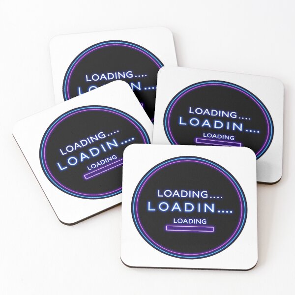 Item preview, Loading Neon Sticker – Y2K Cyberpunk Gamer Loading Screen Aesthetic designed and sold by WorkVibe Studio.
