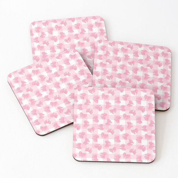 Item preview, Pink Coquette Bows on Gingham designed and sold by Fern and Quill.