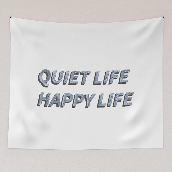 Item preview, Quiet Life Happy Life – Introvert Lifestyle Quote designed and sold by Clintora.