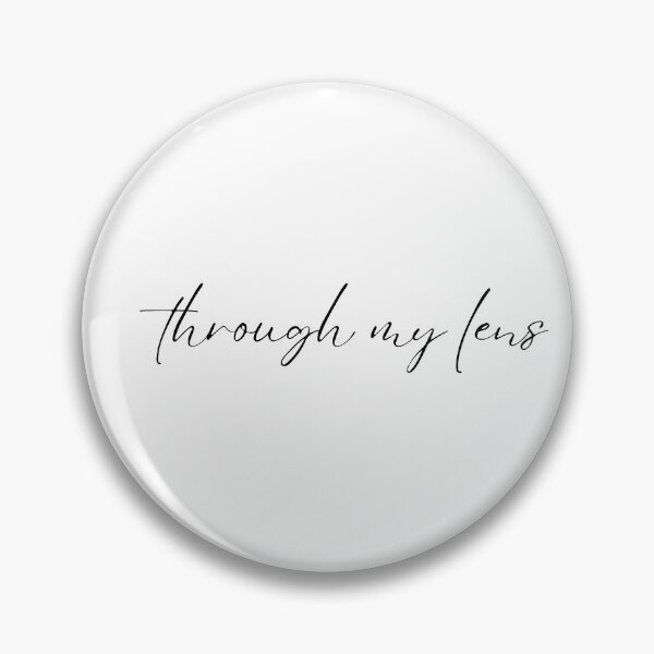 Item preview, Minimal Aesthetic Typography Quote "Through My Lens" Photography Script Design designed and sold by onubi.