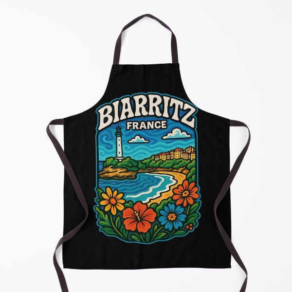 Item preview, Biarritz France Trippy Art Travel designed and sold by TomFrontierArt.
