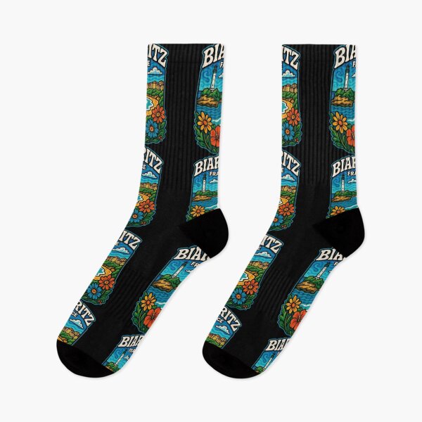Item preview, Biarritz France Trippy Art Travel designed and sold by TomFrontierArt.