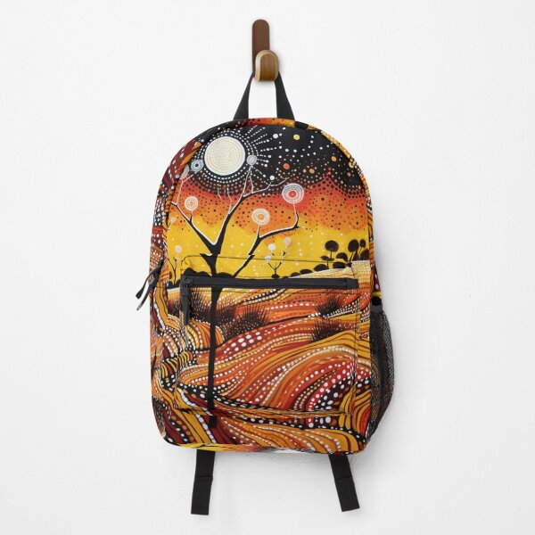 Item preview, Aboriginal Inspired Dot Art - Sunny Red-Hot Valley designed and sold by GrinGalore.