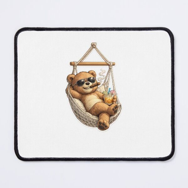 Item preview, Chill Boss Bear – Relaxed Teddy with Tropical Vibes ?? designed and sold by SparkVault.