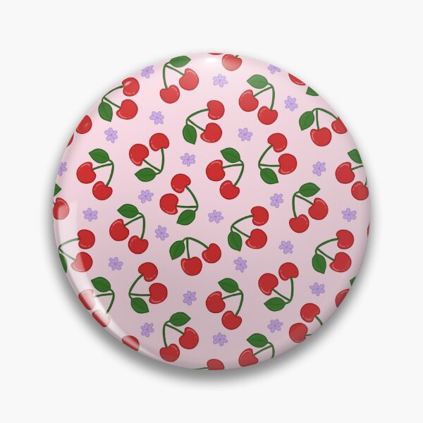 Item preview, Red Coquette Cherries on Pink designed and sold by Fern and Quill.
