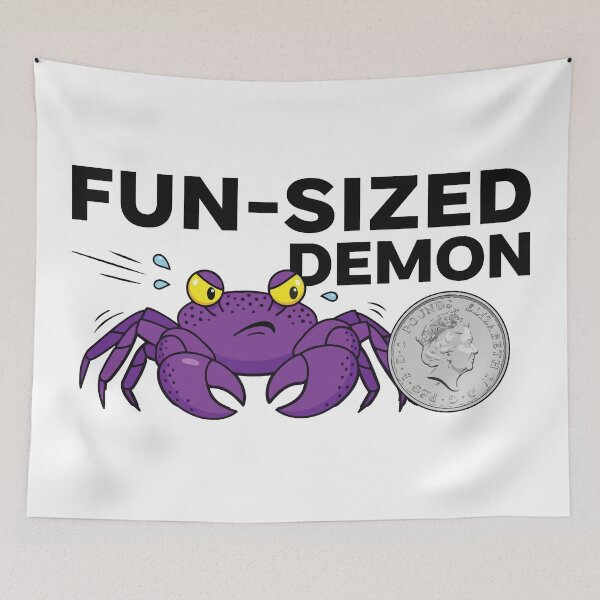 Item preview, Fun Sized Demon Cute Vampire Crab Geosesarma designed and sold by Petzzz.