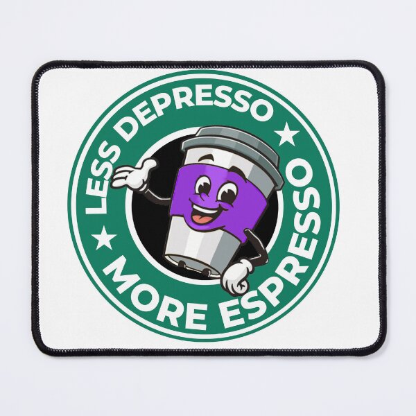 Item preview, Less Depresso More Espresso – Funny Coffee Design designed and sold by masked-mumbler.
