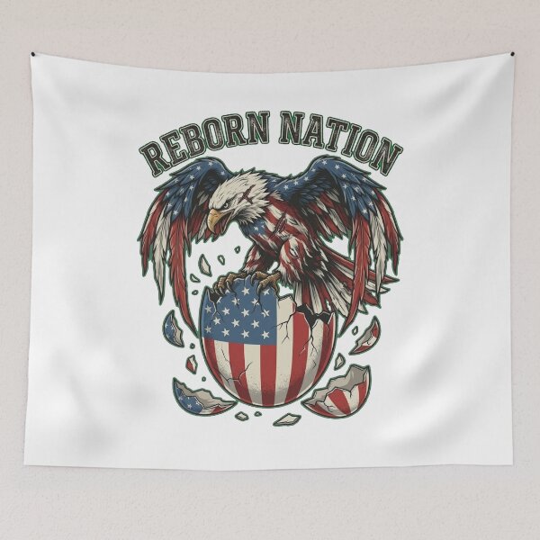 Item preview, Reborn Nation - American Eagle Hatching Flag Egg designed and sold by JVDesignsShop.