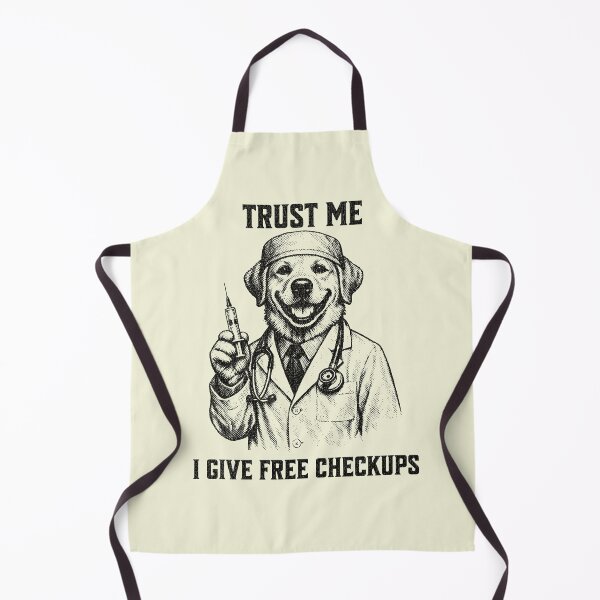 Item preview, Funny Dog Doctor Trust Me Free Checkups Veterinary Humor T-Shirt designed and sold by Negisandeep studio.