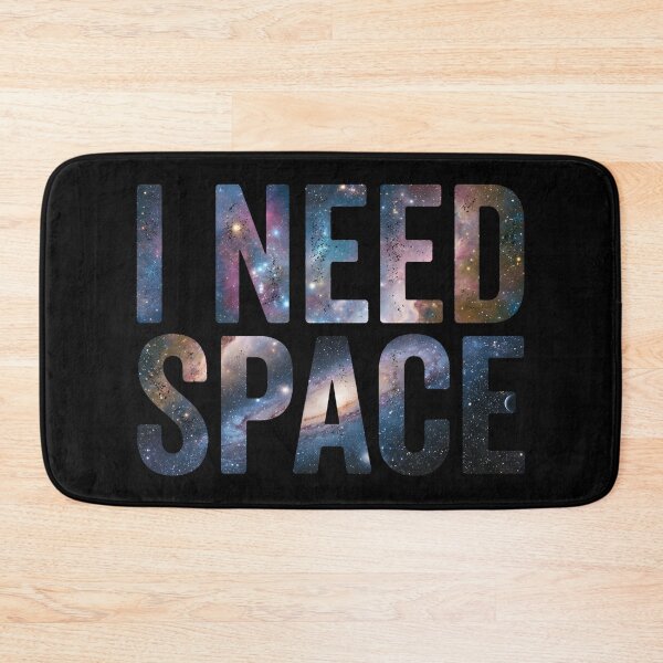 Item preview, I Need Space Galaxy Text Typography Introvert designed and sold by Fenay Designs.