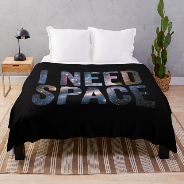 Item preview, I Need Space Galaxy Text Typography Introvert designed and sold by Fenay Designs.