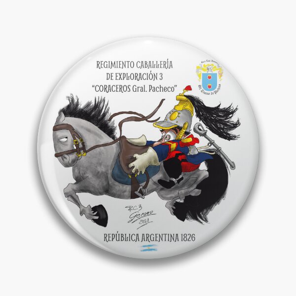 Item preview, General Pacheco Cuirassiers - RC Expl 3 (Argentine Cavalry) designed and sold by Caballería de Autor: Archivo e Historia.