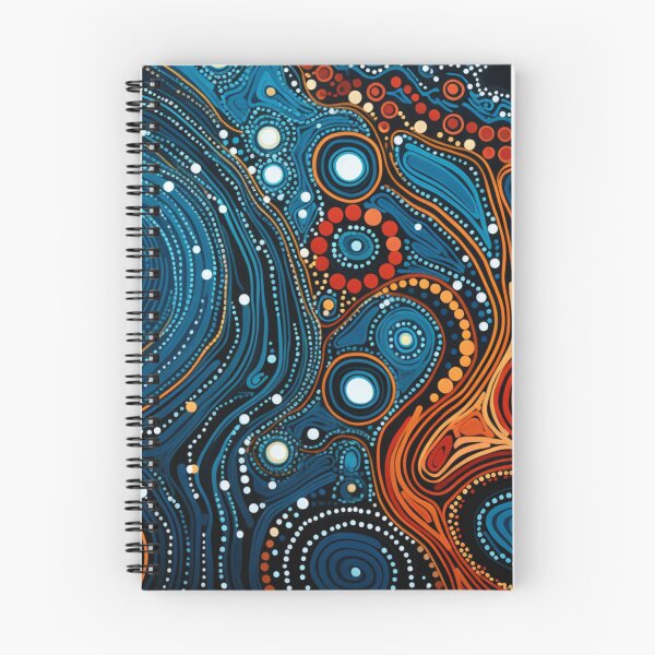 Item preview, Aboriginal Inspired Dot Art - The Serenity Of Water And Lava designed and sold by GrinGalore.