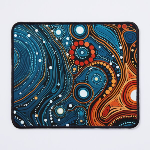 Item preview, Aboriginal Inspired Dot Art - The Serenity Of Water And Lava designed and sold by GrinGalore.