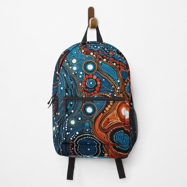 Item preview, Aboriginal Inspired Dot Art - The Serenity Of Water And Lava designed and sold by GrinGalore.