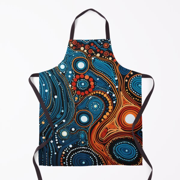 Item preview, Aboriginal Inspired Dot Art - The Serenity Of Water And Lava designed and sold by GrinGalore.