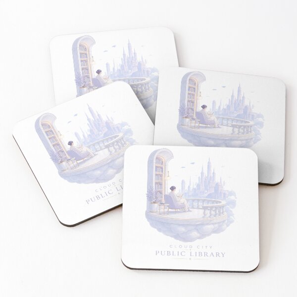 Item preview, Cloud City Library - Ethereal Reading designed and sold by Antonrec86.