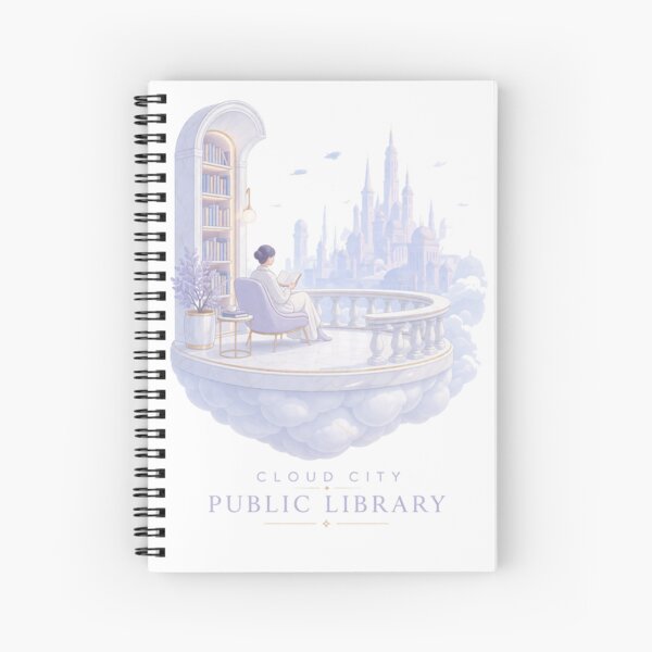 Item preview, Cloud City Library - Ethereal Reading designed and sold by Antonrec86.