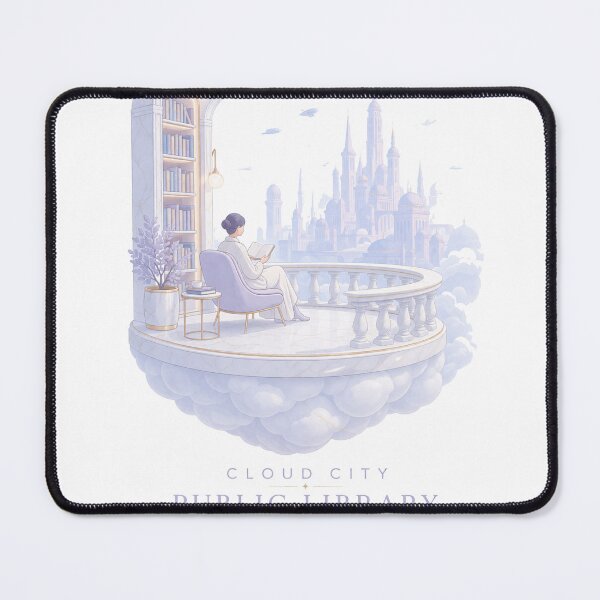 Item preview, Cloud City Library - Ethereal Reading designed and sold by Antonrec86.