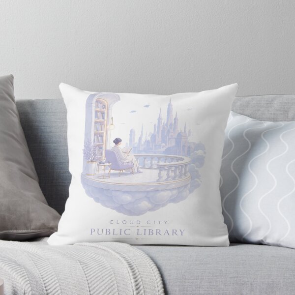Item preview, Cloud City Library - Ethereal Reading designed and sold by Antonrec86.