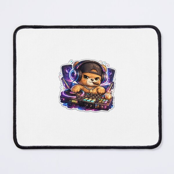Item preview, Kawaii DJ Teddy Bear – Cute Neon Club Vibes | Teddy Bear Scratching Records Design designed and sold by SparkVault.
