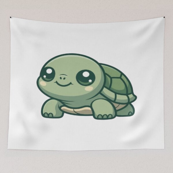 Item preview, Cute Kawaii Baby Turtle designed and sold by DailySparks.