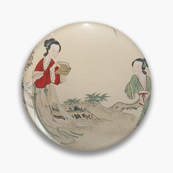 Item preview, Two Ladies in Foreground of Landscape designed and sold by Paper & Pine .