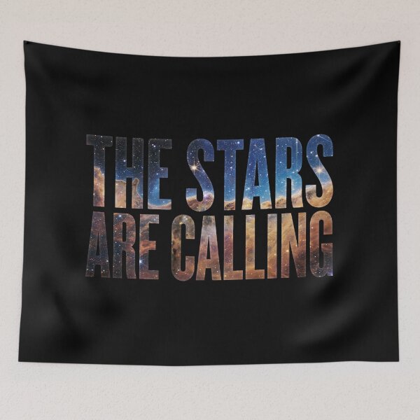 Item preview, The Stars Are Calling Nebula Galaxy Typography Space designed and sold by Fenay Designs.