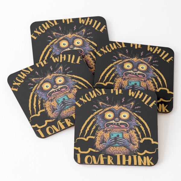 Item preview, Excuse Me While I Overthink Funny Overthinking Anxiety Introvert Humor Design designed and sold by Region.